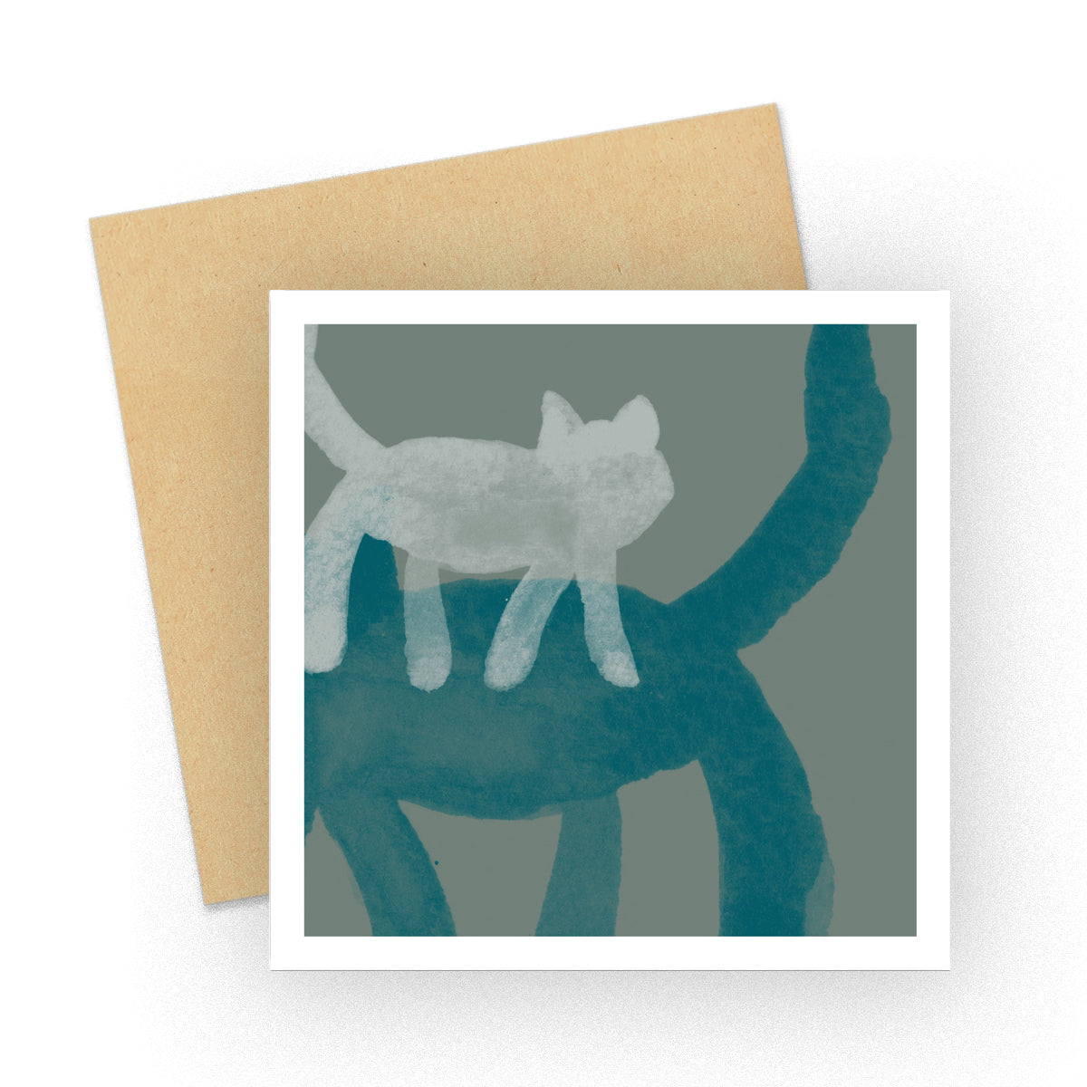 Little Creatures Cats Greeting Card