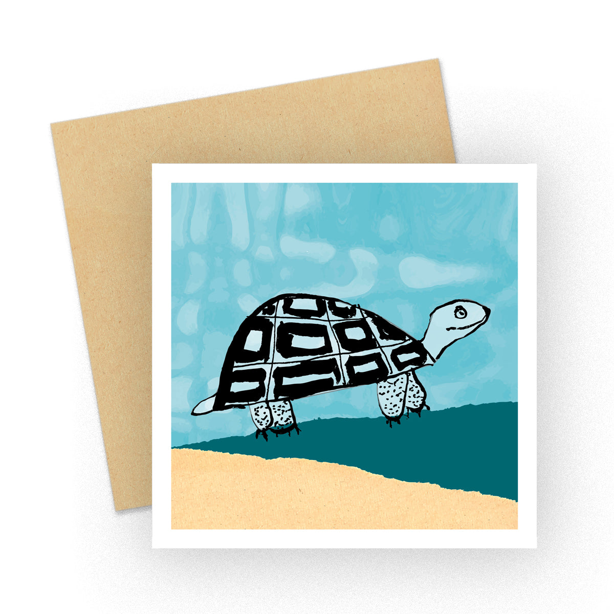 Animal Fun Tortoise Greeting Card