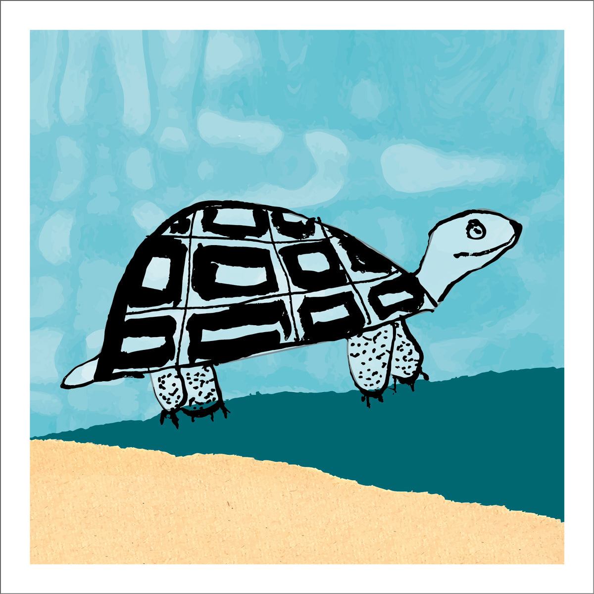 Animal Fun Tortoise Greeting Card