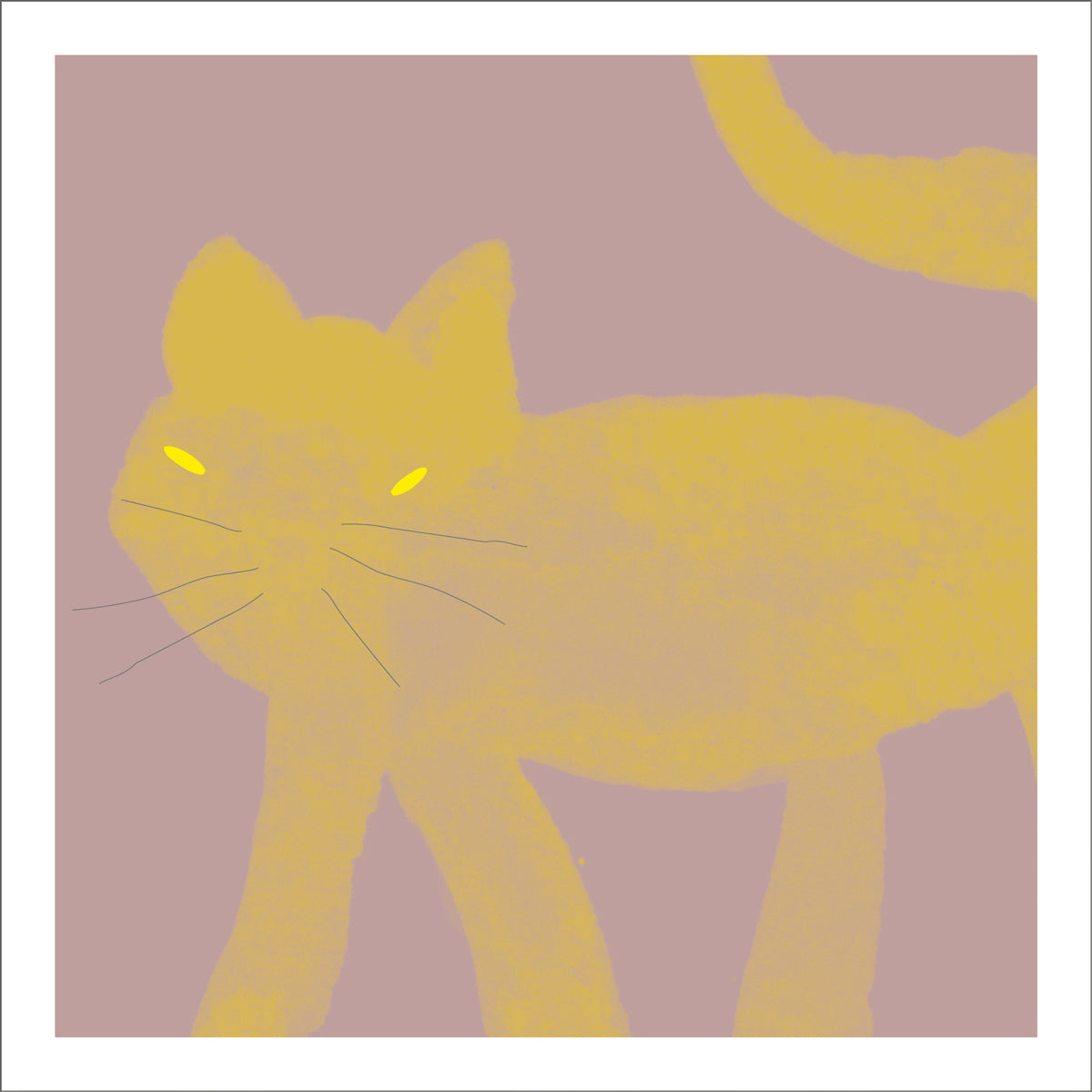 Little Creatures Cat Tail Greeting Card