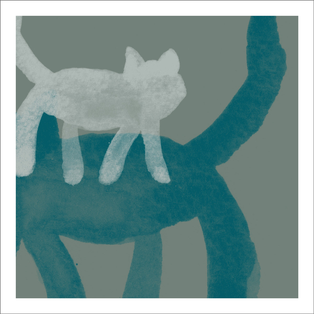 Little Creatures Cats Greeting Card