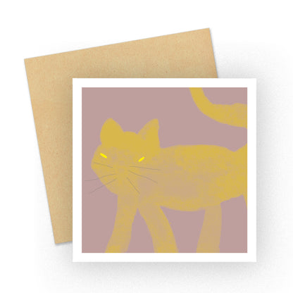 Little Creatures Cat Tail Greeting Card