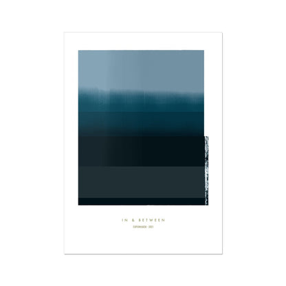 Art print depicting indigo horizon.